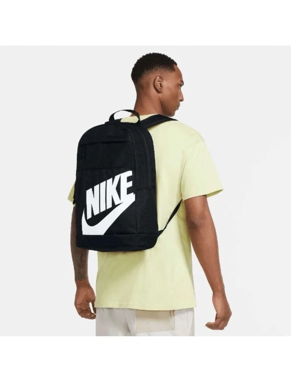 Nike Black Backpack with White Bold Logo